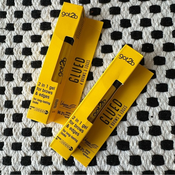 Got2B Glued for Brows & Edges 2 in 1 Wand Gel for Laying Edges NEW Set of 2 - Picture 1 of 5